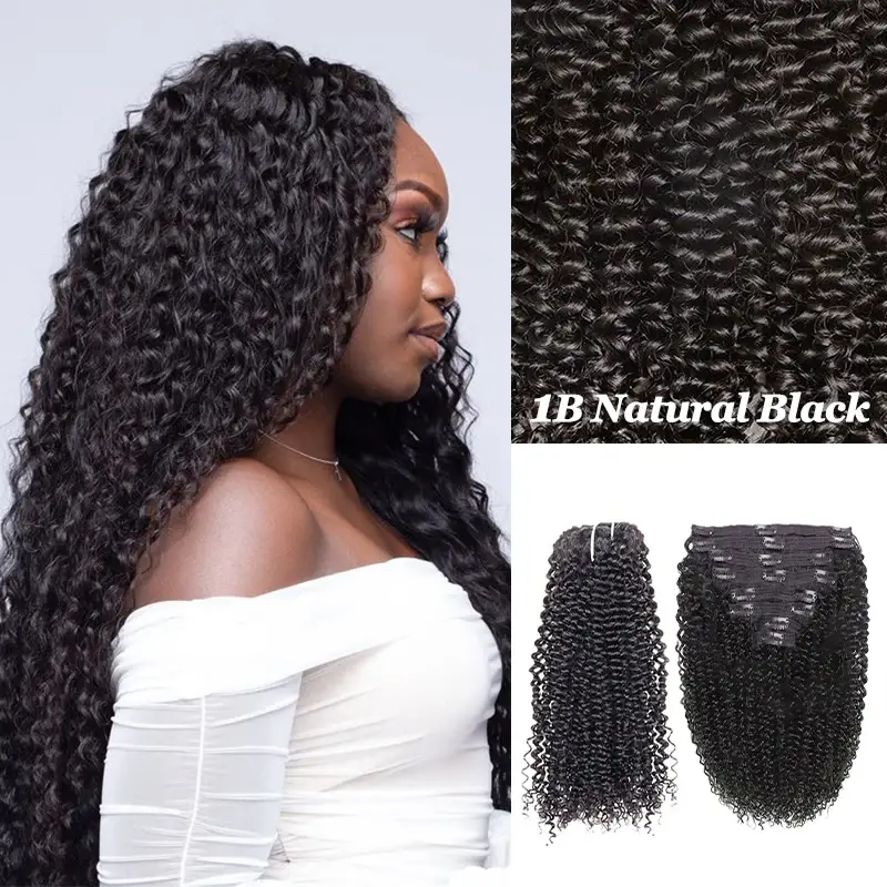 Classic Weft, Double Drawn Hair 8pcs with 18 clips per set