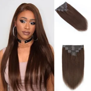 Straight Clip in Hair Brazilian