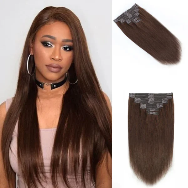 Straight Clip in Hair Brazilian